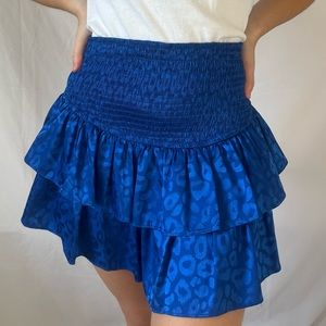 Royal Blue Cheetah Skirt